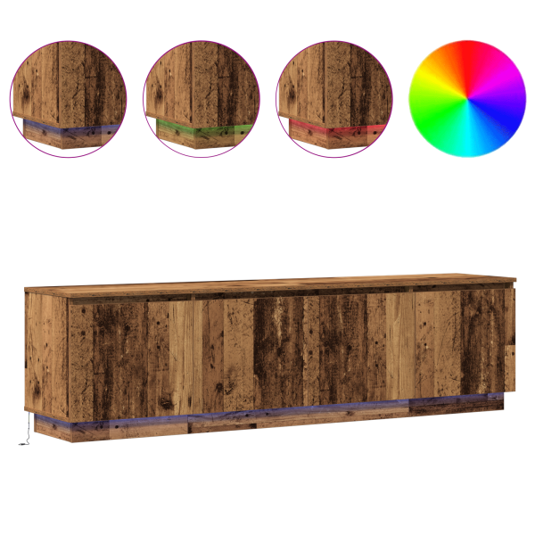 ТВ шкаф Старо дърво 180 x 38 x 49 см Инженерно дърво