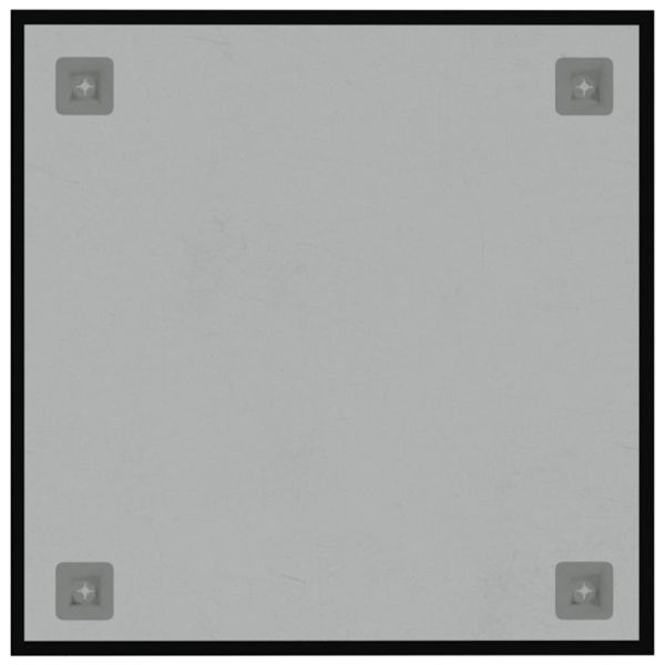 Магнитна дъска за стена, черна, 40x40 см, закалено стъкло