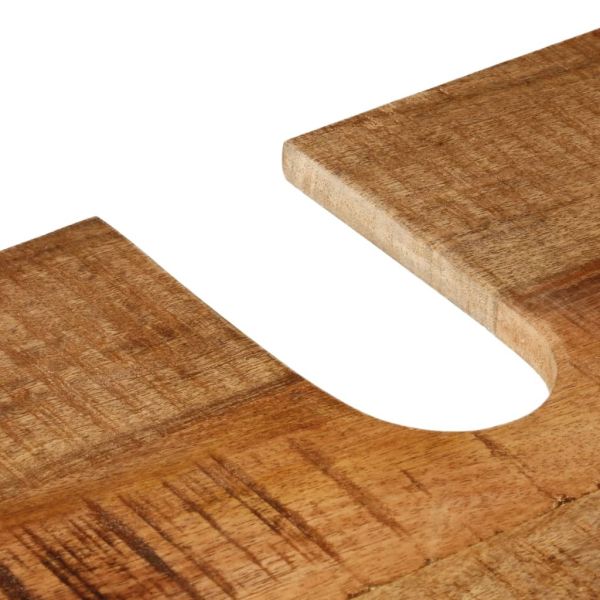 Шкаф за баня за мивка 55x35x60 см масивно мангово дърво