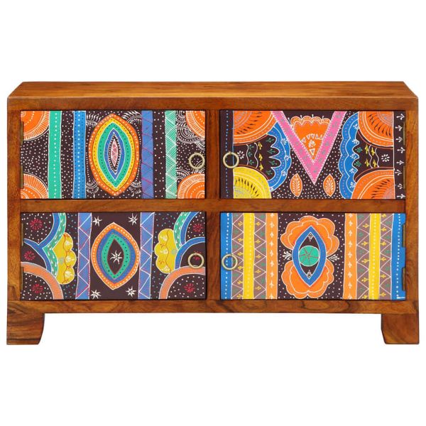 Шкаф за обувки Кафяво 90 x 35 x 55 см Солидно акациево дърво