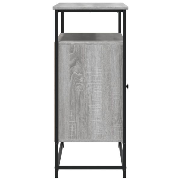 Сайдборд, сив сонома, 100x35x80 см, инженерно дърво