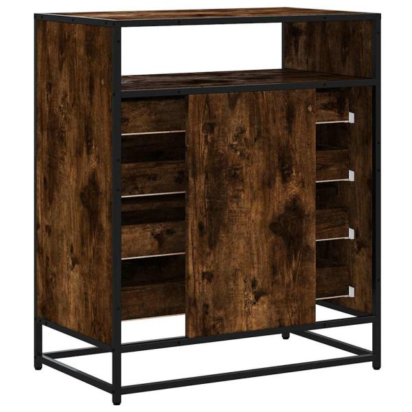 Шкаф с чекмеджета опушен дъб 70x41x83,5 cm Инженерна дървесина