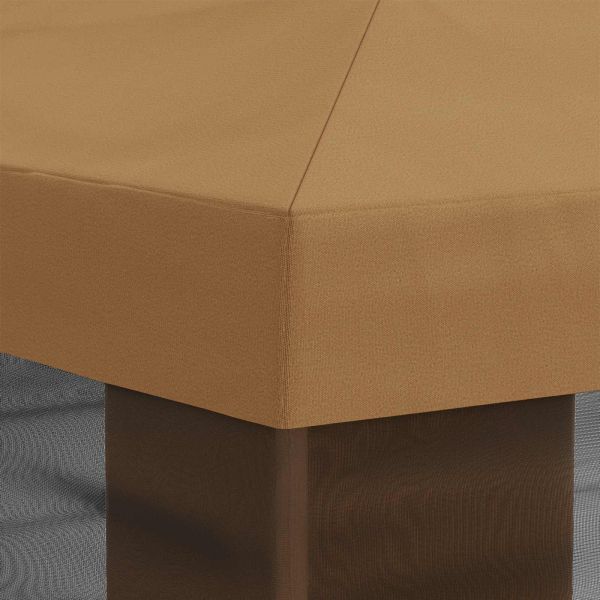 Покривало за беседка с стени Бежово 600,5 x 300,5 см Полиестер