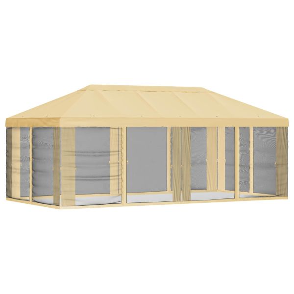 Покривало за беседка с стени Кремаво 600,5 x 300,5 см Полиестер