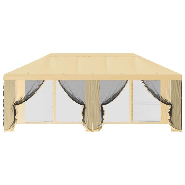 Покривало за беседка с стени Кремаво 600,5 x 300,5 см Полиестер