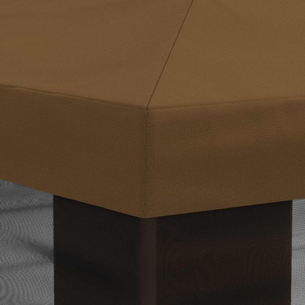 Покривало за беседка с стени Таупе 600,5 x 300,5 см Полиестер