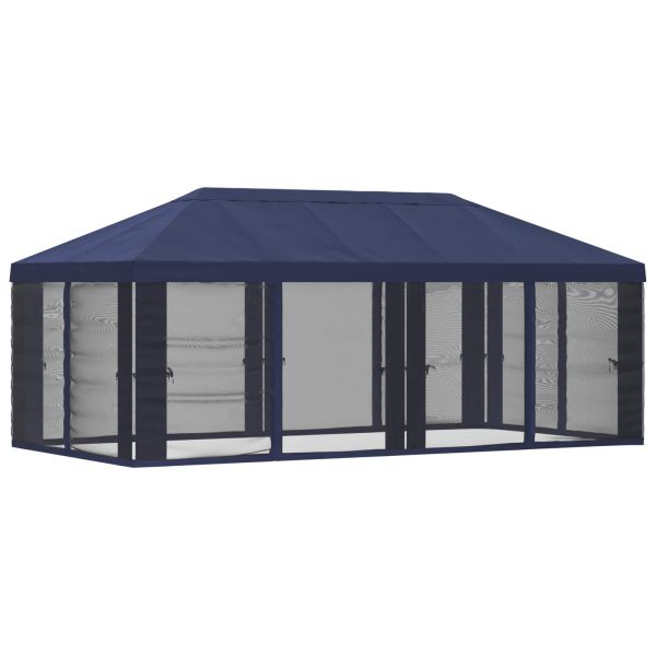Покривало за беседка с стени Синьо 600,5 x 300,5 см Полиестер