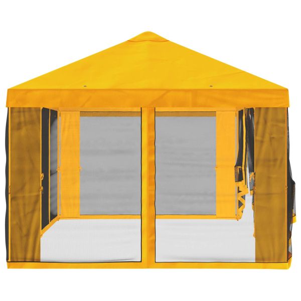 Покривало за беседка с стени Жълто 600,5 x 300,5 см Полиестер