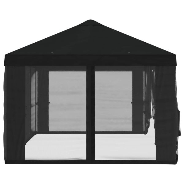 Покривало за беседка с стени Черно 600,5 x 300,5 см Полиестер