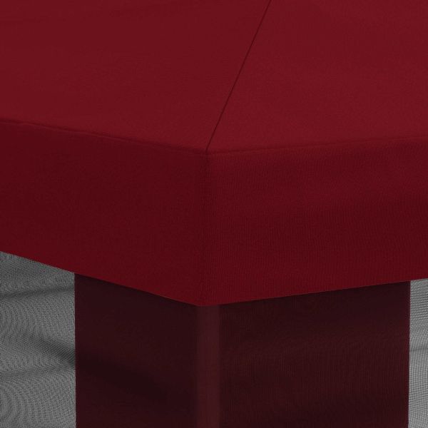 Покривало за беседка с стени Бургундско червен 600,5 x 300,5 см
