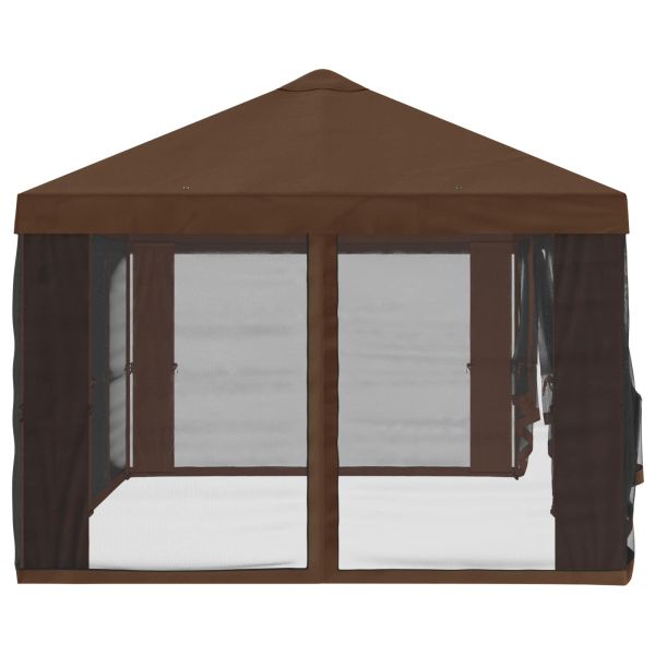 Покривало за беседка с стени Кафяво 600,5 x 300,5 см Полиестер