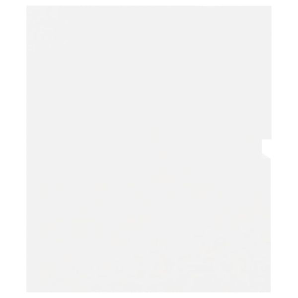 Долен шкаф за мивка, бял, 60x38,5x45 см, инженерно дърво