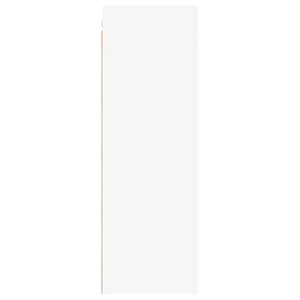 ТВ шкафове, 2 бр, бели, 30,5x30x90 см, инженерно дърво