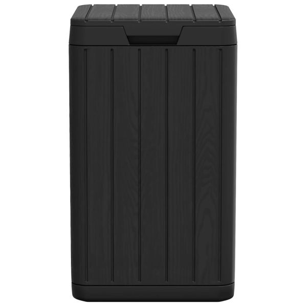 Външен кош за боклук, антрацит, 38x38x65 см, PP
