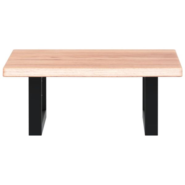 Стенен рафт за мивка, стомана и масивно дърво дъб