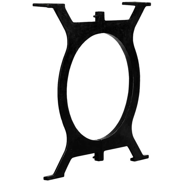 Крака за трапезна маса, 2 бр, O-образни, чугун