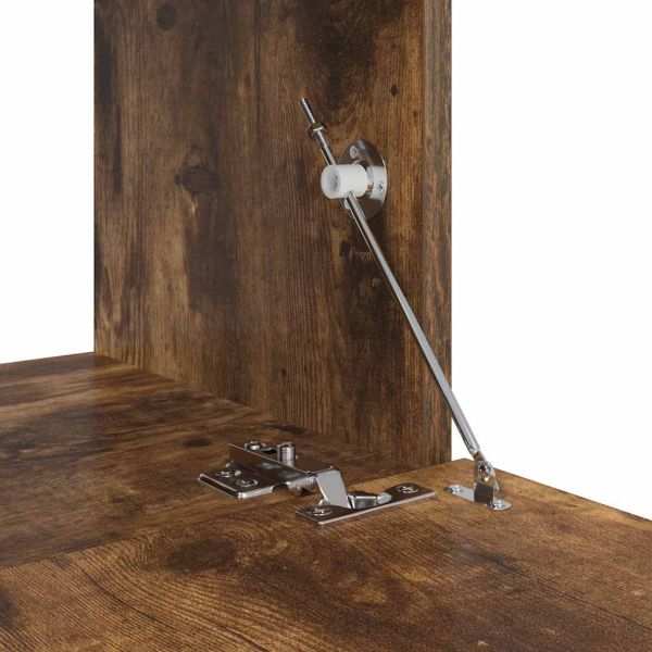 Комплект ТВ шкафове от 10 части, опушен дъб, инженерно дърво