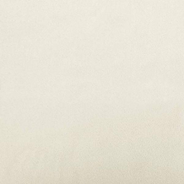 Комплект дивани 2 части с възглавници, кремав, кадифе