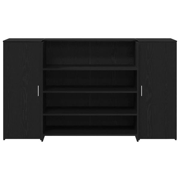 Рецепционно бюро, черен дъб, 180x50x103,5 см, инженерно дърво