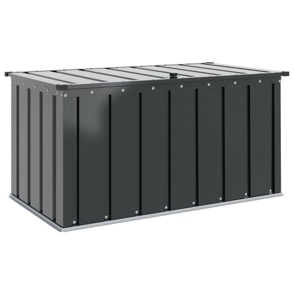 Кутия за съхранение в градината Черно 101 x 56,5 x 50 см