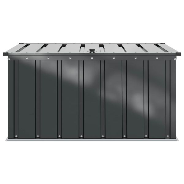 Кутия за съхранение в градината Черно 101 x 56,5 x 50 см