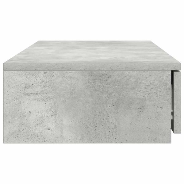 Чекмеджета за легло Циментено сиво 75 x 36,5 x 16,5 см