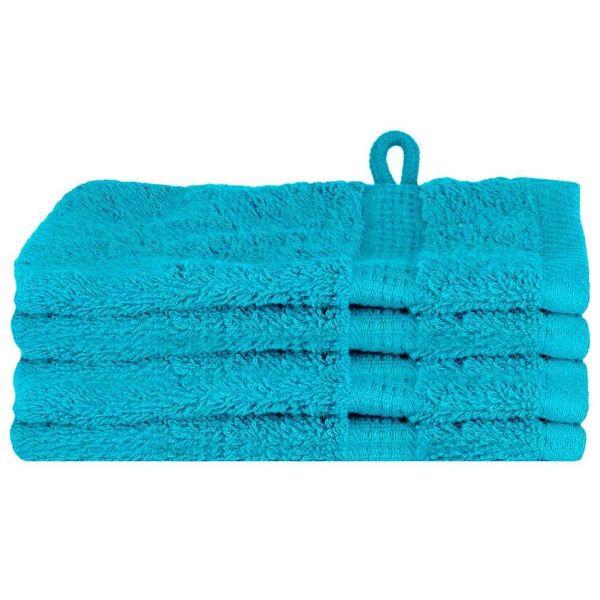 Хавлия за гости SOLUND 4 pcs Тюркоаз 15 x 21 cm 550 gsm