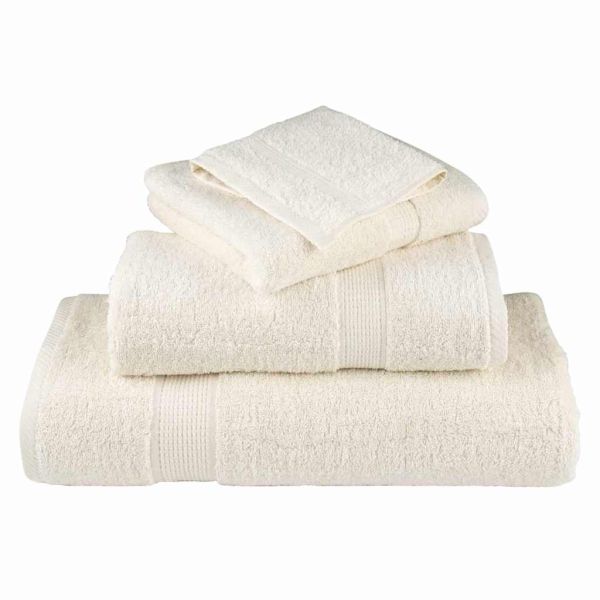 Хавлия за гости SOLUND 2 pcs Крем 15 x 21 cm 550 gsm