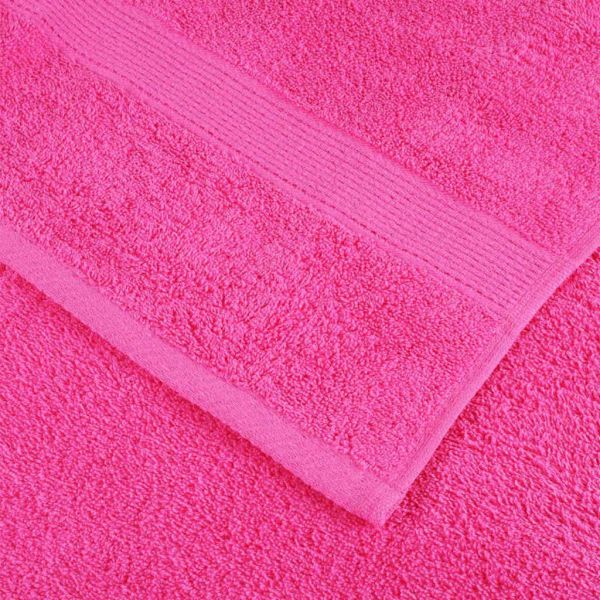 Хавлия за гости SOLUND 10 pcs Розово 15 x 21 cm 550 gsm