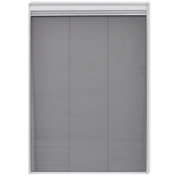 Mрежа за прозорци срещу насекоми със сенник, плисе, 160x80см