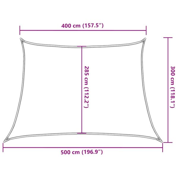 Платно-сенник, 160 г/м², таупе, 4/5x3 м, HDPE
