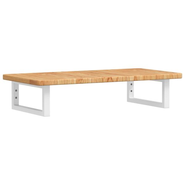 Стенен рафт за мивка, стомана и масивно дърво дъб