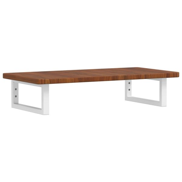 Стенен рафт за мивка, стомана и масивно дърво дъб