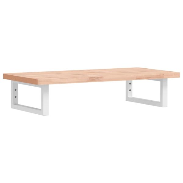 Стенен рафт за мивка, стомана и масивно дърво бук