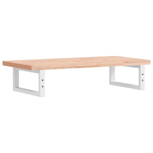 Стенен рафт за мивка, стомана и масивно дърво бук