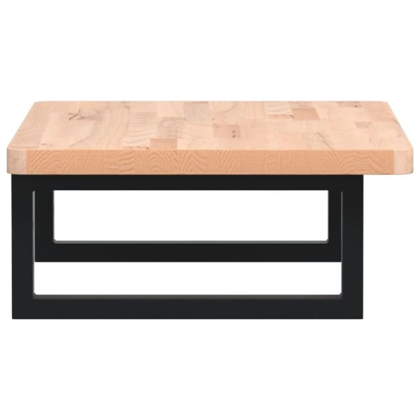 Стенен рафт за мивка, стомана и масивно дърво бук