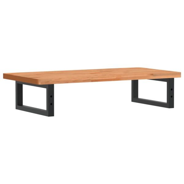 Стенен рафт за мивка, стомана и масивно дърво бук