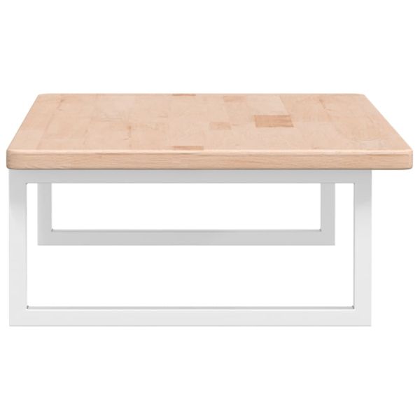 Стенен рафт за мивка, стомана и масивно дърво дъб