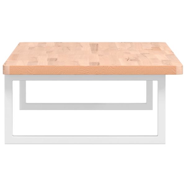 Стенен рафт за мивка, стомана и масивно дърво бук