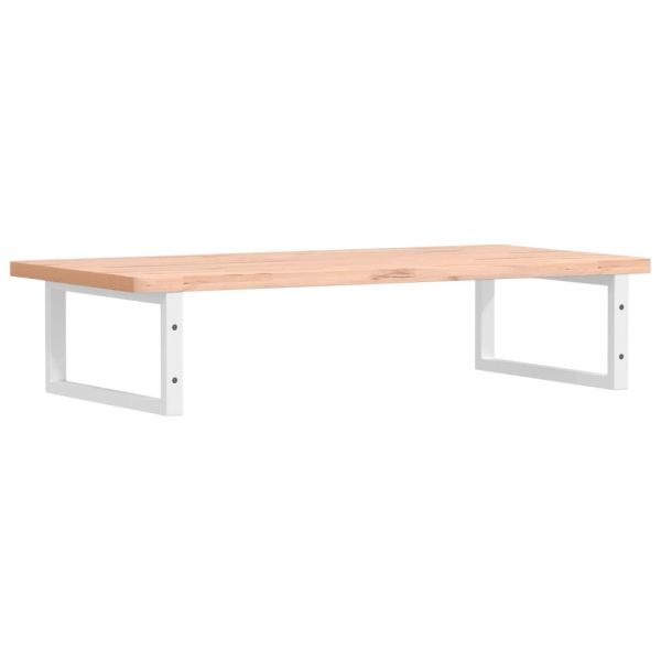 Стенен рафт за мивка, стомана и масивно дърво бук