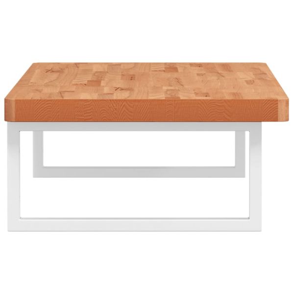 Стенен рафт за мивка, стомана и масивно дърво бук