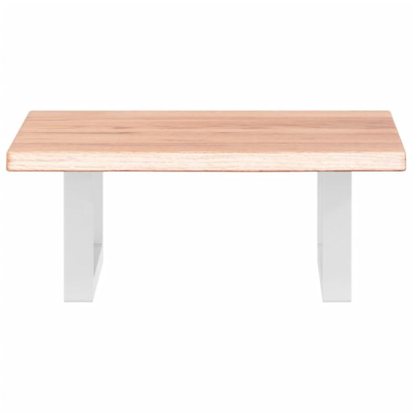 Стенен рафт за мивка, стомана и масивно дърво дъб