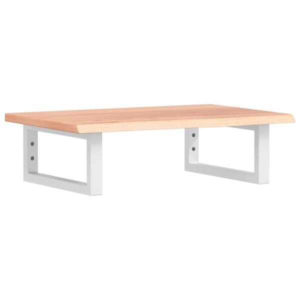 Стенен рафт за мивка, стомана и масивно дърво дъб