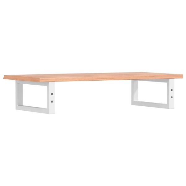 Стенен рафт за мивка, стомана и масивно дърво дъб