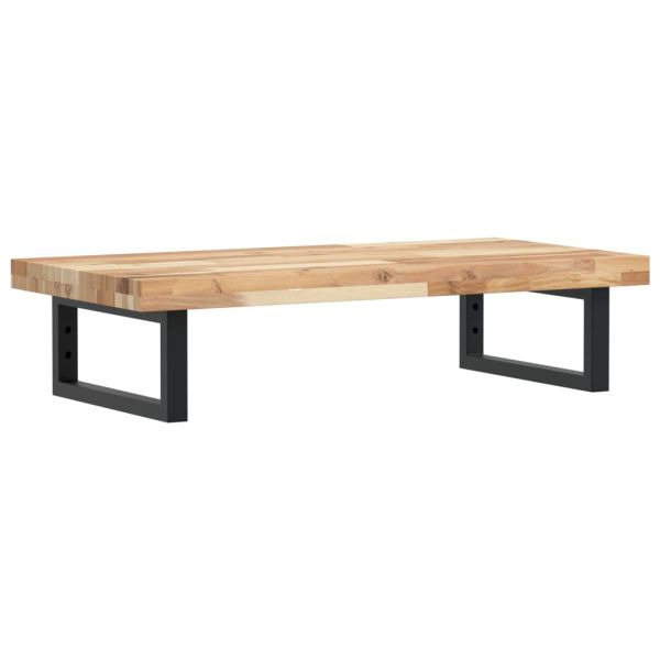 Стенен рафт за мивка, стомана и масивно дърво акация