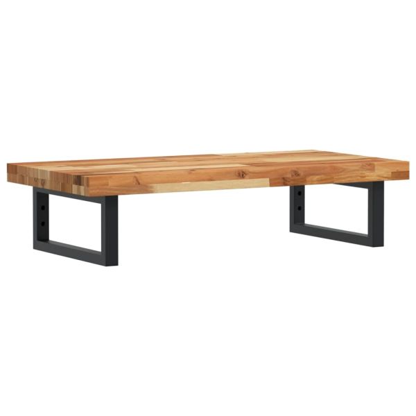 Стенен рафт за мивка, стомана и масивно дърво акация