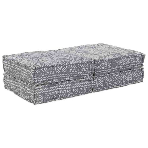 Модулен диван 2 pcs Светлосиво 140 x 70 x 36 см Текстил