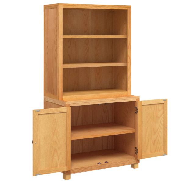 Комплект за съхранение на мебели с врата Кафяво Инженерно дърво