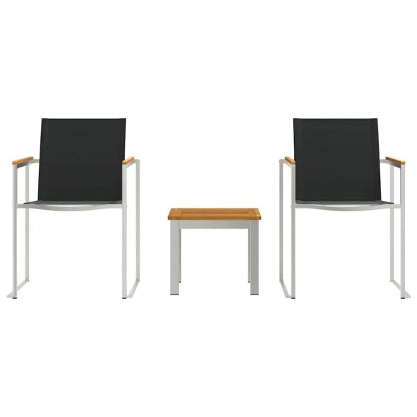 Комплект за хранене в градината 3 pcs Солидно акациево дърво