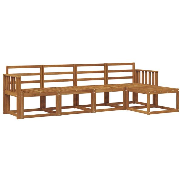 Комплект дивани за открито 5 pcs Естествен